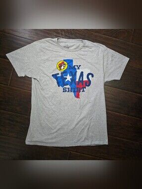 Bucees My Texas Shirt Grey Short Sleeve Tee Adult Large